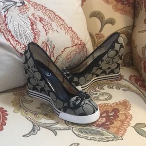 Gorgeous Coach wedges!
